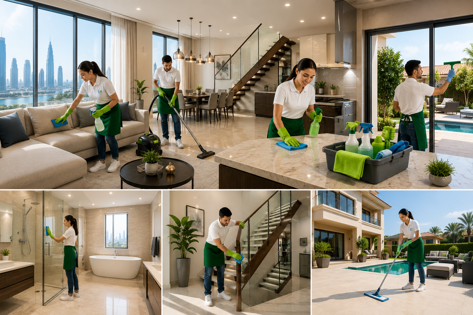 Apartment townhouse and villa deep cleaning