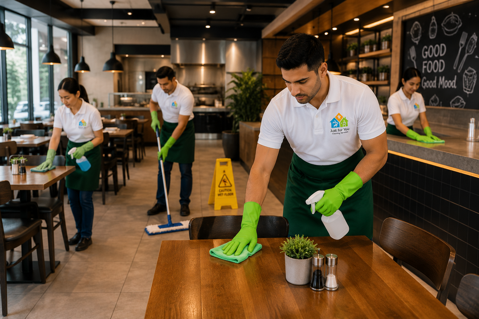 Professional restaurant cleaning